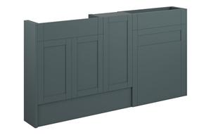Abbi 1536mm Slim Basin  WC & 1 Door Unit Pack - Matt Green Camo (Oak Cab)